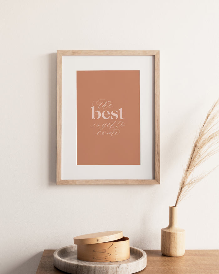 'the best' print