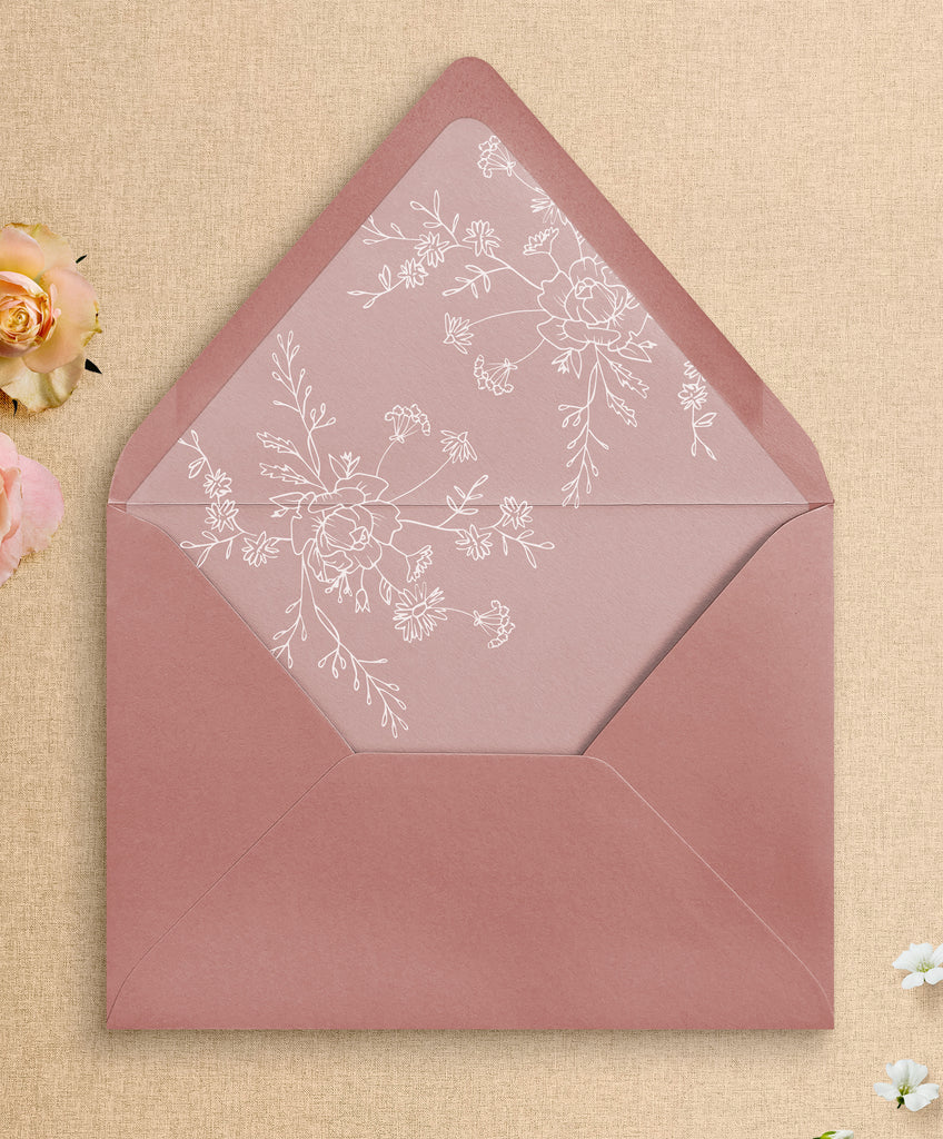 Whimsical Floral Wedding Invitation