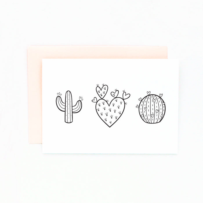 diy cactus card set